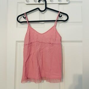 Aritzia Sunday Best DIAZ CAMISOLE blush lace camisole